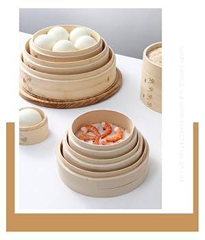 Amazon | 2段セット せいろ 18/20/21cm フタ付き 中華せいろ 竹